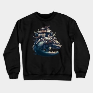 Japan House on earth dragon Crewneck Sweatshirt